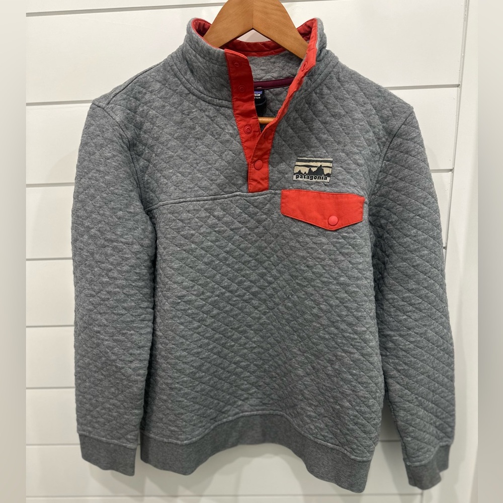 Patagonia Women's Organic Cotton Quilt Snap-T Pullover SMALL